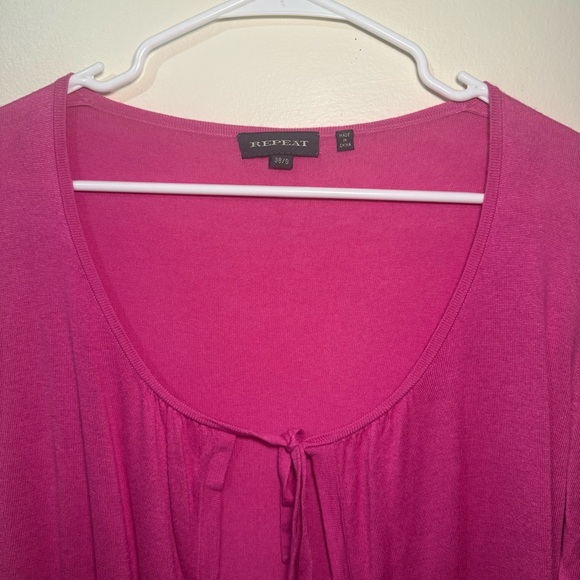 Repeat Pink Lightweight Modal Cardigan, Size Small - Picture 2 of 4